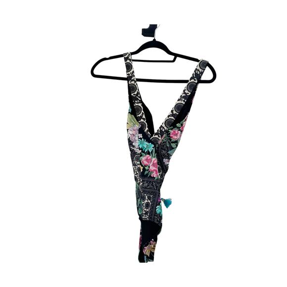 Johnny Was CSW2523AM Black Butterfly Cross Back One Piece Multicolor Size S NWT - Picture 7 of 12